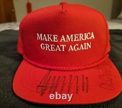 Donald Trump Signed Autographed Make America Great Again Hat With Jsa Coa