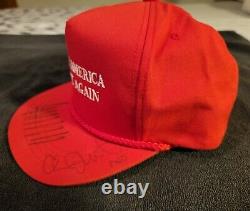 Donald Trump Signed Autographed Make America Great Again Hat With Jsa Coa