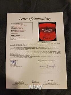 Donald Trump Signed Autographed Make America Great Again Hat With Jsa Coa
