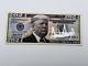 Donald Trump Signed Autographed Novelty Dollar Long Silver Ink Td7