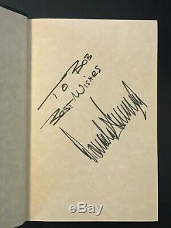 Donald Trump Signed Autographed The Art Of The Comeback Stated First Edition