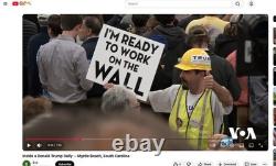 Donald Trump Signed BUILD THE WALL ONE OF A KIND February 19th 2016