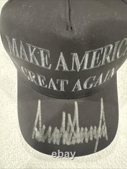 Donald Trump Signed Blk Maga Hat