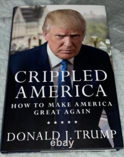 Donald Trump Signed Book Crippled America COA #6696/10,000