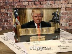 Donald Trump Signed By Washington Lincoln Jefferson Adams Hamilton Jsa Psa Gift