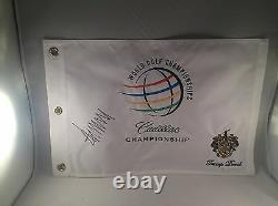 Donald Trump Signed Cadillac Championship Doral Flag Pin Flag Psa Dna Loa