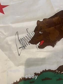 Donald Trump Signed California Flag One Of A Kind PSA LOA