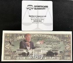 Donald Trump Signed Campaign Note SGC CoA Auto Autograph