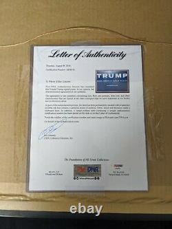 Donald Trump Signed Campaign Sign Framed Autographed PSA Full Letter Authentic