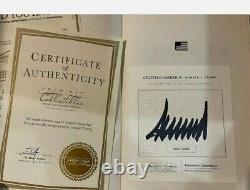 Donald Trump Signed Crippled America First Edition Book With COA Rare 8200/10,000
