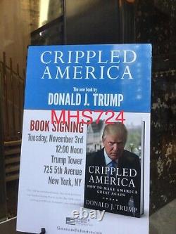 Donald Trump Signed Crippled America In Person At Trump Tower Nyc First Edition