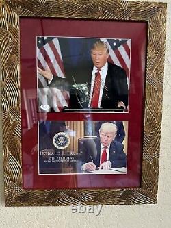 Donald Trump Signed Custom Framed JSA