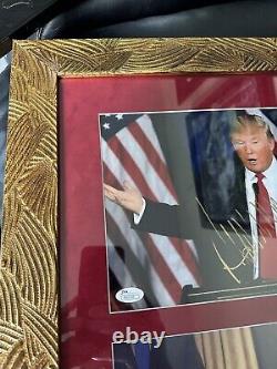 Donald Trump Signed Custom Framed JSA