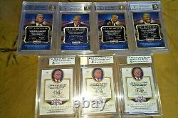 Donald Trump Signed Decision Auto Cut 7 CARD SET collection Decision 2016 BGS