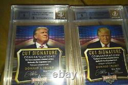 Donald Trump Signed Decision Auto Cut 7 CARD SET collection Decision 2016 BGS