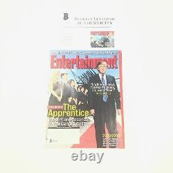 Donald Trump Signed Entertainment Magazine BAS Beckett LOA Autographed