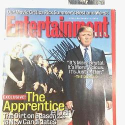 Donald Trump Signed Entertainment Magazine BAS Beckett LOA Autographed