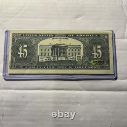 Donald Trump Signed Faux 45 Bill With His Imagine And Coa