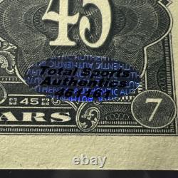 Donald Trump Signed Faux 45 Bill With His Imagine And Coa