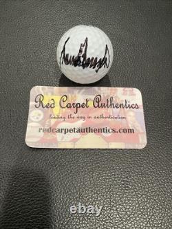 Donald Trump Signed Golf Ball with COA MAGA SIGNED GOLF BALL? With HOLO COA
