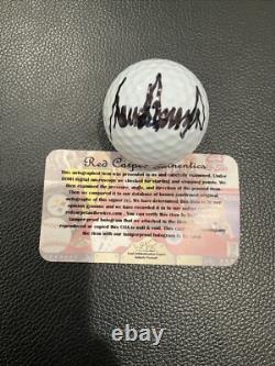 Donald Trump Signed Golf Ball with COA MAGA SIGNED GOLF BALL? With HOLO COA