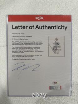 Donald Trump Signed Inaugural Invitation(psa)