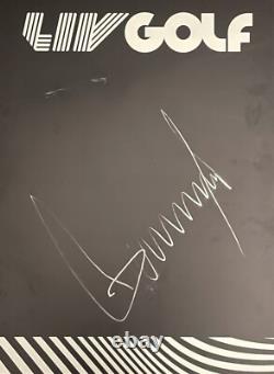 Donald Trump Signed LIV Golf Tour Sign JSA LOA 45th And 47th President US