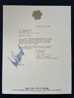 Donald Trump Signed Letter JSA LOA 45th President of the US