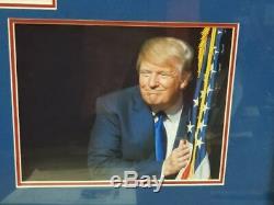 Donald Trump Signed MAGA Campaign Sign Custom Display (Full JSA Letter)