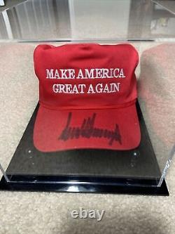 Donald Trump Signed MAGA Hat Authentic Siganature