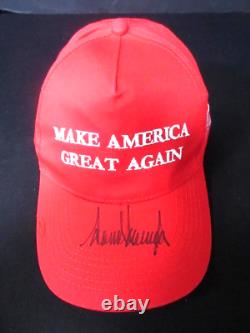 Donald Trump Signed MAGA Hat withCOA Autographed Trump Make America Great Again