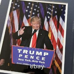 Donald Trump Signed MAGA Jersey COA Autographed FRAMED 34x42