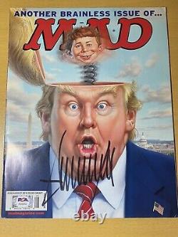 Donald Trump Signed Mad Magazine PSA COA No LOA