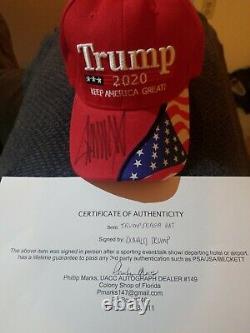 Donald Trump Signed Maga Hat Keep America Great 2020 with COA NEW