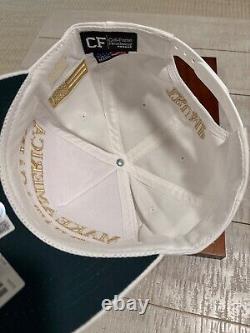 Donald Trump Signed Maga Hat White &gold, Beckett Cert. Trump Doral Sticker, Rare
