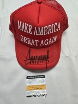 Donald Trump Signed Make America Great Again Hat with COA Authentication