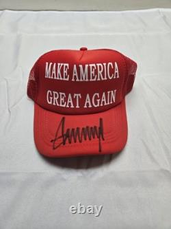 Donald Trump Signed Make America Great Again Hat with COA Authentication