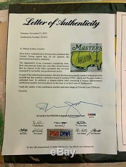 Donald Trump Signed Masters Flag