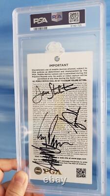 Donald Trump Signed Memorabilia Tiger Woods Autograph 2012 Ryder Cup Ticket PSA