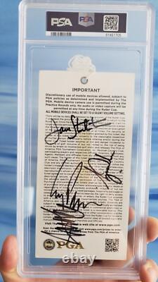 Donald Trump Signed Memorabilia Tiger Woods Autograph 2012 Ryder Cup Ticket PSA