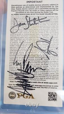 Donald Trump Signed Memorabilia Tiger Woods Autograph 2012 Ryder Cup Ticket PSA