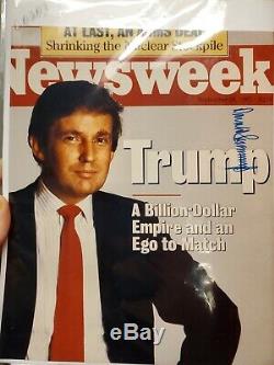 Donald Trump Signed Newsweek Photo Autograph