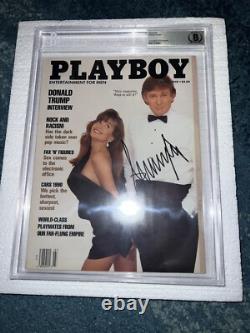 Donald Trump Signed Official Playboy Magazine March 1990 45th President Beckett