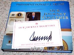 Donald Trump Signed Our Journey Together Book Autographed MAGA autograph auto