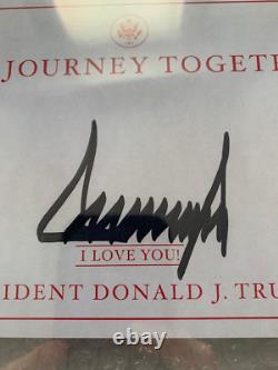 Donald Trump Signed Our Journey Together Bookplate Gem Mint 10 Psa Slabbed