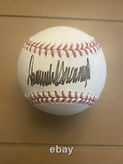 Donald Trump Signed Rawlings Mlb Baseball, Psa/dna Certified, Full Signature, Rare