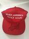 Donald Trump Signed Red Make America Great Again Hat Coa