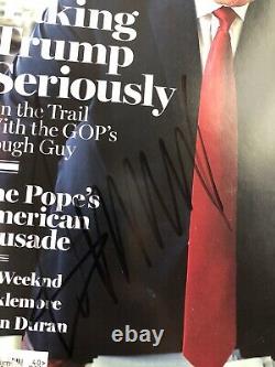 Donald Trump Signed Rolling Stone Magazine Beckett COA Full Letter