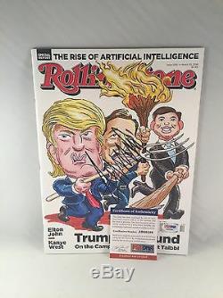 Donald Trump Signed Rolling Stone Magazine Trump Unbound Psa Dna