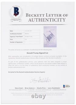 Donald Trump Signed Souvenir Articles of Impeachment